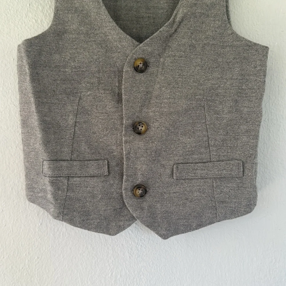 Carter’s Just One You boy’s gray formal suit vest size 12M